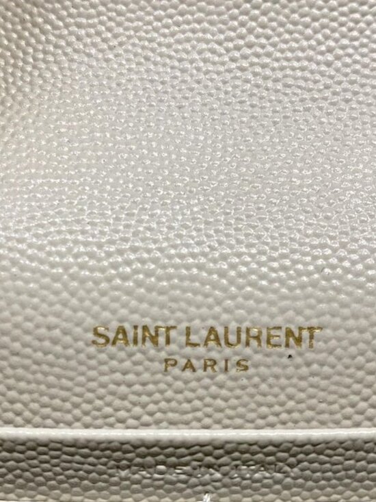 Saint Laurent Paris Wallet Cassandra Envelope Chain White - Picture 6 of 13